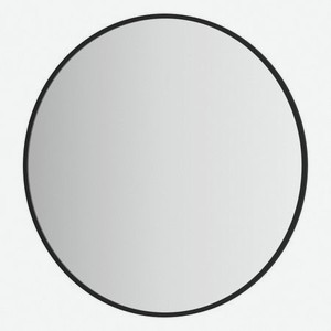 Зеркало Evoform в раме Ø60 см Черный цвет