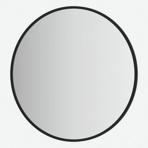 Зеркало Evoform в раме Ø50 см Черный цвет