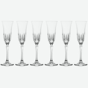 Набор бокалов для шампанского Lareine Gemma Point 150 мл 6 шт