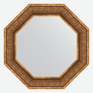 Зеркало в багетной раме Evoform вензель бронзовый 101 мм 69,4х69,4 см