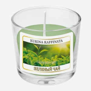 Свеча ароматическая в подсвечнике Kukina Raffinata зеленый чай 90 мл