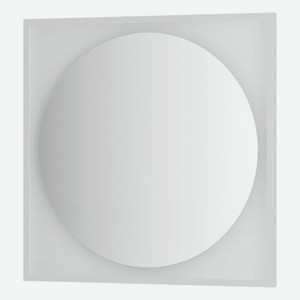 Зеркало Defesto с LED-подсветкой без выключателя 18 W нейтральный белый свет, белая рама 80x80 см