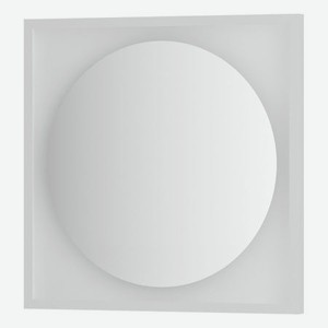 Зеркало Defesto с LED-подсветкой без выключателя 12 W нейтральный белый свет, белая рама 60x60 см
