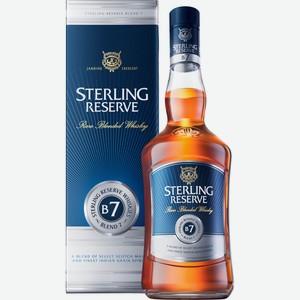 Виски Sterling reserve B7 Rare Blended в подарочной упаковке, 0.7л Индия