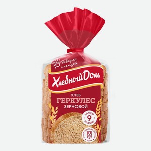 Хлеб Хлебный Дом Геркулес пшеничный зерновой в нарезке 250 г