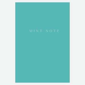 Mint Note. Стильный блокнот с  мятными  страницами