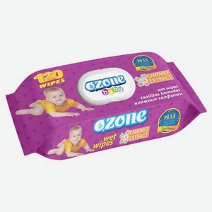 Влажные Салфетки для детей с экстрактом ромашки Антибактериальные Premium