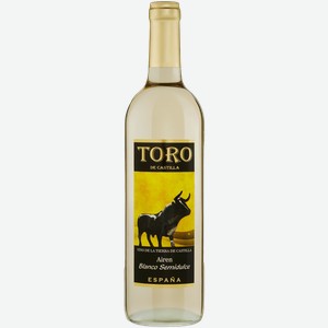 Вино Toro De Castilla Airen белое полусладкое 12% 750мл