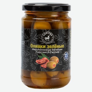 Оливки Lapiths с вялеными помидорами 314мл, ст/б