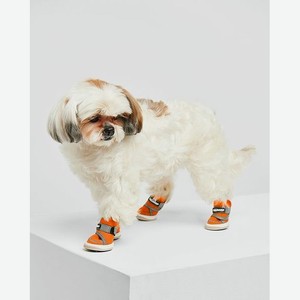 Ботинки для собак 4шт:Оранжевый:L