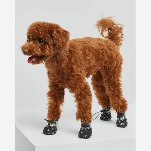 Ботинки для собак 4шт:Чёрный:XS