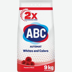 Стиральный порошок ABC Automat Whites and Colors Passion of Rose, 9 кг