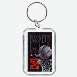 Брелок 4,5 см  Баскетбол  прямоугольный 4910107