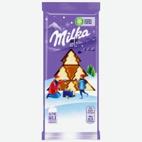 Шоколад молочный с белым   Milka   Елочки, 100 г