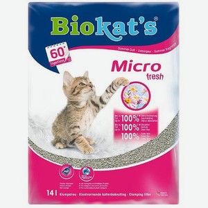 Наполнитель для кошек Biokats Микро свежий 14л