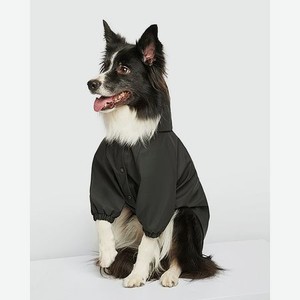 Дождевик-куртка для собак Zoozavr чёрный 50