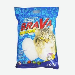 Наполнитель для кошек BraVa Классик силикагелевый впитывающий 10л