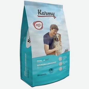 Корм для собак Karmy 2кг Hypoallergenic Mini для мелких пород склонных к пищевой аллергии ягненок