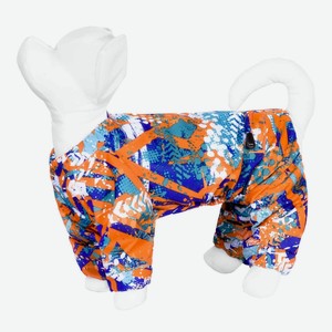 Yami-Yami одежда дождевик для собаки с рисунком «Абстракция», оранжевый (74 г)