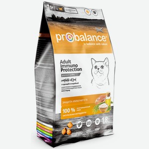 Корм Probalance для кошек, укрепление и поддержание иммунитета, с курицей и индейкой (1,8 кг)