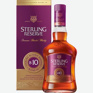 Виски Sterling reserve B10 Premium Blended в подарочной упаковке, 0.7л Индия
