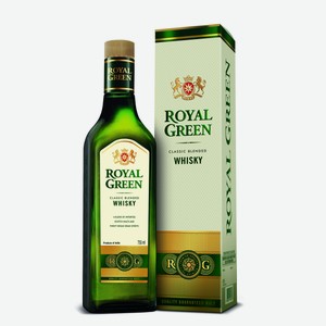 Виски Royal Green в подарочной упаковке, 0.75л Индия