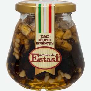 Мёд Aroma di Estasi Микс №9 натуральный с добавками, 320г
