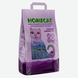 Наполнитель для кошек Homecat Горная свежесть комкующийся 10л