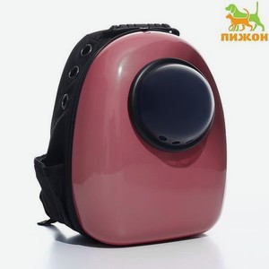Рюкзак для переноски Пижон с окном для обзора 32х25х42 см розовый