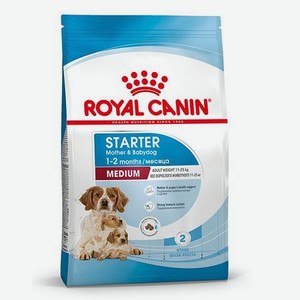 Корм для щенков беременных и кормящих Royal Canin 4кг Medium Starter средних сухой