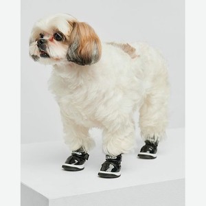 Ботинки для собак 4шт:Чёрный:S