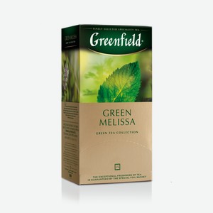 Чай Гринфилд Зеленый С Мелиссой 25 Пак