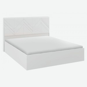 Двуспальная кровать Моника Люкс Белый глянец С подъемным механизмом