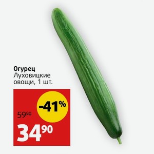 Огурец Луховицкие овощи, 1 шт.