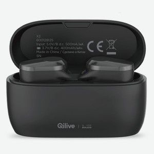 Наушники беспроводные Qilive TWS Sport 1125 с функцией Bluetooth черные