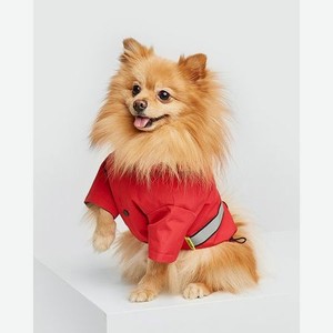 Куртка-дождевик для собак Зоозавр красная 30