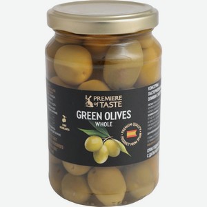 Оливки Premiere Of Taste зеленые с косточкой 340г