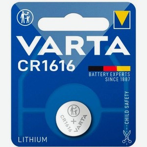 CR1616 Батарейка VARTA Electronics Lithium, 1 шт.