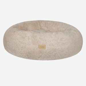 Lelap лежаки плюшевая лежанка-пуфик  Пируж , 60×60×23 см, кремовый (800 г)
