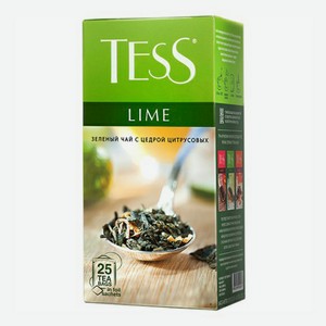 Чай зеленый Tess Lime в пакетиках 1,5 г х 25 шт