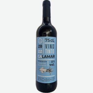 Вино El Calamar красное полусухое 13.5% 750мл
