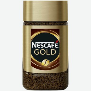 Кофе растворимый Nescafe Gold с добавлением молотого 47.5 г, стеклянная банка