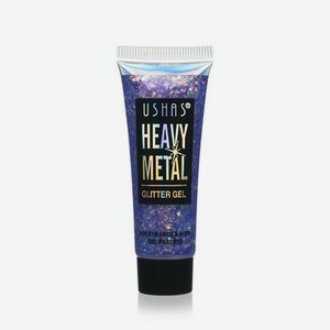 Глиттер - гель для век USHAS Heavy Metal , Фиолетовый , 20г