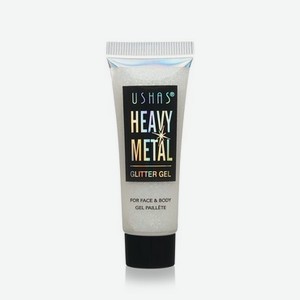 Глиттер - гель для век USHAS Heavy Metal , Прозрачный , 20г