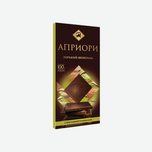 Шоколад горький Априори с фисташкой и миндалём, 100г