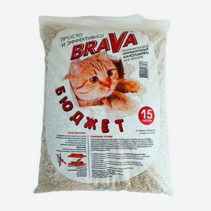 Наполнитель для кошек BraVa Бюджет опоковый минеральный 15л