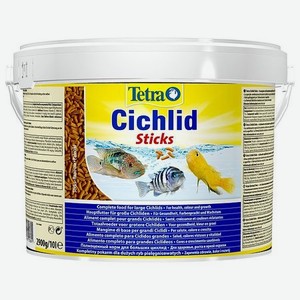 Корм для рыб Tetra 10л Cichlid Sticks для всех видов цихлид в палочках (ведро)