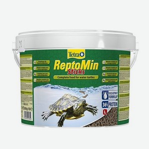 Корм для черепах Tetra 10л ReptoMin корм в виде палочек для водных черепах (ведро)