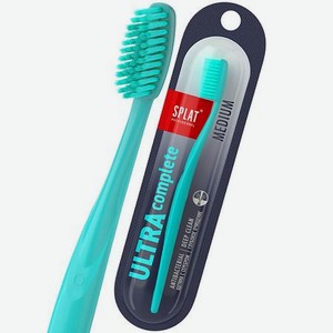 Инновационная зубная щетка SPLAT Professional ULTRA COMPLETE, средняя, цвет в ассортименте