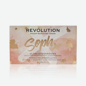 Тени для век MakeUp Revolution SophX Ultra Eyeshadows , 24 цвета , 26,4г